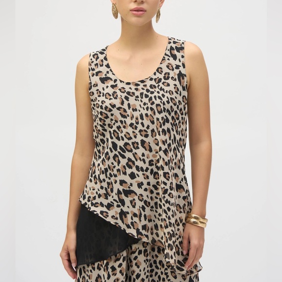 JOSEPH RIBKOFF
LEOPARD PRINT REVERSIBLE TANK - Picture 2 of 14